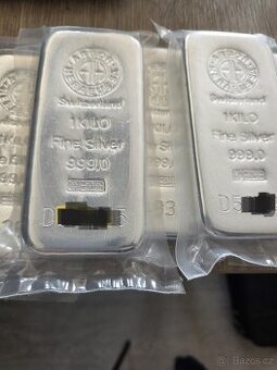 Investiční 1kg stříbrný slitek Argor