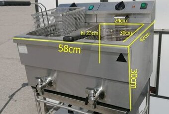 Fritéza gastro s výpustí Met profesionál
