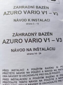 Bazén s příslušenstvím