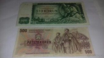 Bankovky a mince Československo