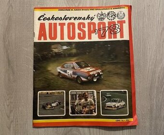 Predám časopis Československý Autosport 1978 - 1