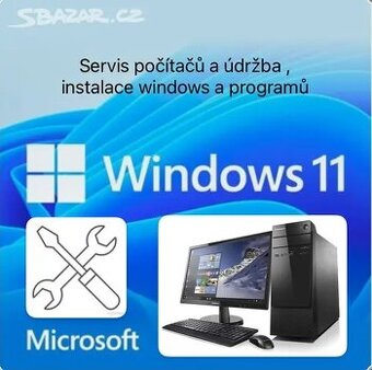 Servis a údržba PC, instal Windows 10,11 a záloha