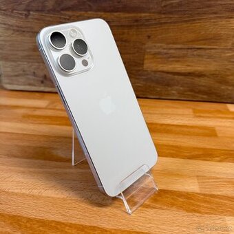 iPhone 15 Pro Max 256GB, bílý Titan (12 měsíců záruka)