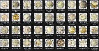 Pamätné 2 EURO - UNC + OBEH