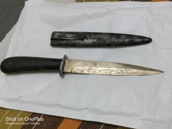 ÚTOČNÝ NUŽ TZV.BOŤÁK PUMA-SOLINGEN CCA 1942 VČETNĚ POCHVY