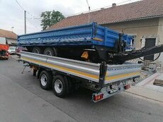 Traktorový přívěs tandemový sklápěcí agro hák