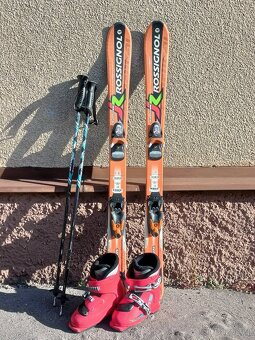 Dětské lyže Rossignol 110 cm, boty, hůlky