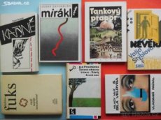 ČESKÉ:Hrabal,Kohout,Škvorecký,Fuks,Švandrlík,Viewegh,Hašek..