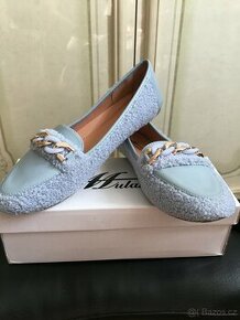 Dámské baleríny modré