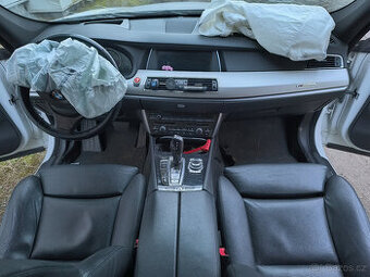 Bmw f07 černé kožené přední sedadla s výhřevem