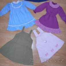 Dívčí zimní šaty a šatovky vel.92,98,104,110 - 1