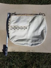 Bílá kožená dámská kabelka retro - 1