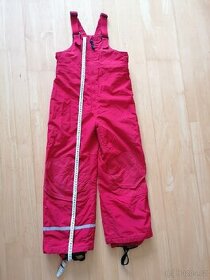 Červené oteplovací dívčí kalhoty vel. 134, H&M