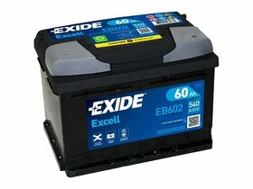 Autobaterie EXIDE Excell 60Ah, 12V, EB602