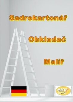 Německo – obkladač, sadrokartonář, malíř, fasádnik