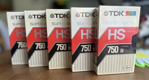 5x Betamax TDK HS L-750 NOVÉ