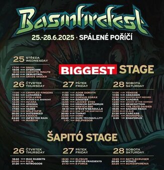 BASINFIREFEST Spálené Poříčí - prodám 4 Permanentky.