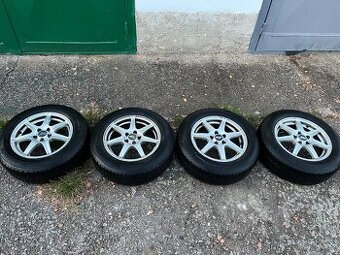 Alu kola 5x100, Škoda, VW, Seat atd, 195/65/15 6mm zimní