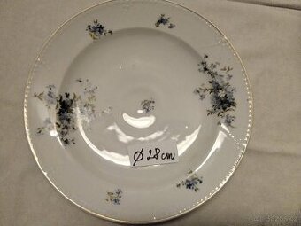 Talíř s poměnkami - velký