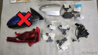 Kia Sportage, Toyota C-HR - svetlo hmlovka zrkadlo sklo