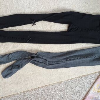 2x punčocháče teplé 13-14 roků