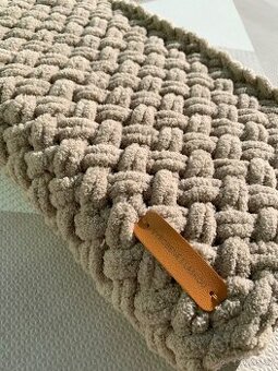 Dětská nepadací puffy deka na sportovní kočárek cappuccino