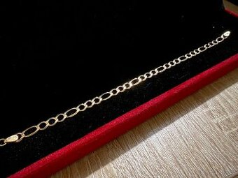 Zlatý náramek Figaro 3,83g 585/1000