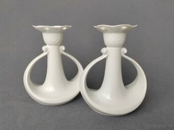 Pár nádherných svícnů od Copenhagen Porcelain B&G