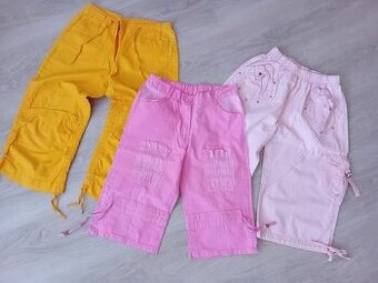 DĚTSKÉ LEHKÉ LETNÍ KALHOTY - vel.116/122 / zn.Grash