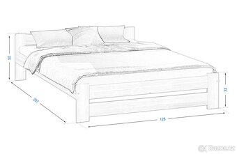 Rám postele Nika 120 x 200 cm