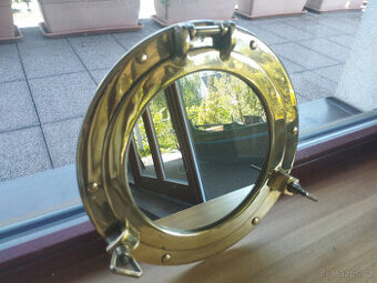 Mosazné lodní zrcadlo