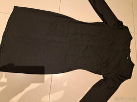 šaty úpletové černé GATE