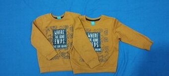 Mikiny dvojčata vel. 110 světle hnědá