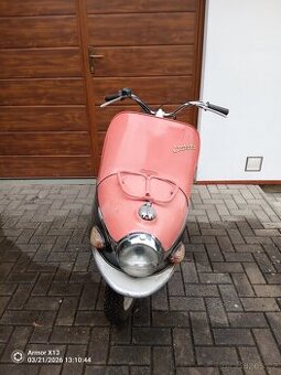 ČZ 175 typ 502 skútr r.v.62 barva pink - černá