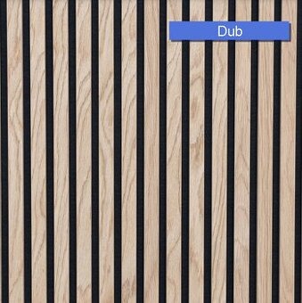 Odhlučňovací akustický protihlukový panel - přírodní dub