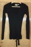 Černý pletený svetr s páskem Y.O.U vel.36/38