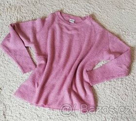 Dámský svetřík, svetr, vel. 40, růžová, minimálně nošený