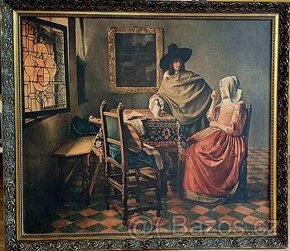 Obraz Vermeer "Pití dámy a gentlemana"