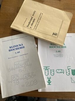 Klinická biochemie 1 a 2 dil, souhrnné texty z chemie.