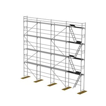 Prodám rámové lešení L73(layher,alfix) sestava 124,8m2.