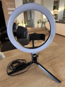 Selfie ring, LED osvětlení, držák na telefon, 10"