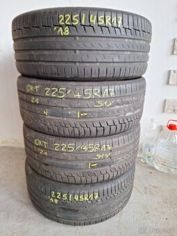 Prodám letní pneu 225/45/17 Continental sport contact 6