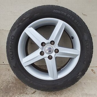 Alu kola Seat 16" 5x112, letní Kumho 205/55R16