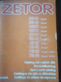 Katalog náhradních dílů ZETOR 3321 - 7341