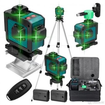 4D křížový laser se stativem – 16 linií, dálkové ovládání