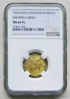 Dukát 1934, Oživení kremnického bánictva, NGC MS 66 PL