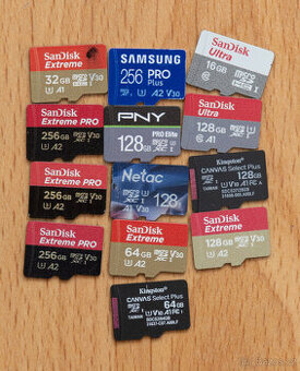 Paměťové karty do mobilu, dronu, fotoaparátu Micro SD