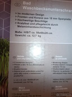 Skříňka pod umyvadlo