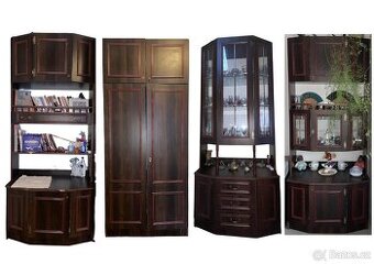 Rustikální set skříní (4ks)