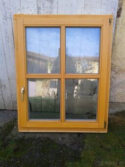 3 kusy - Dřevěné okno 99 x 124 cm - 1